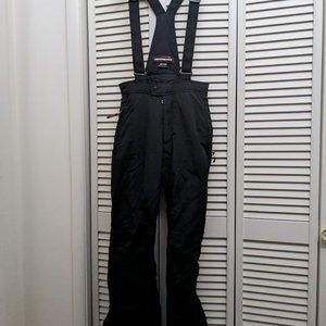 Obermeyer Men's Soft-Shell Insulated Suspender Ski Pants Bib - Black